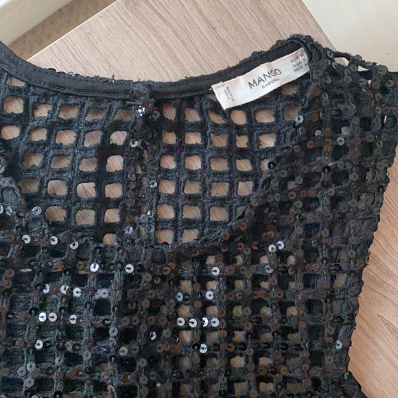 Mango sequined top - black - Picture 7 of 7